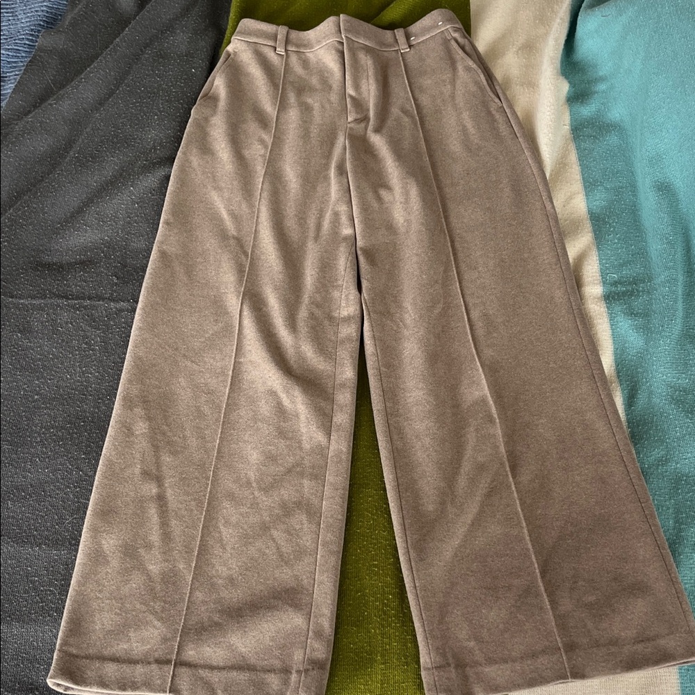 Elegant Tan Wide-Leg Women's Pants